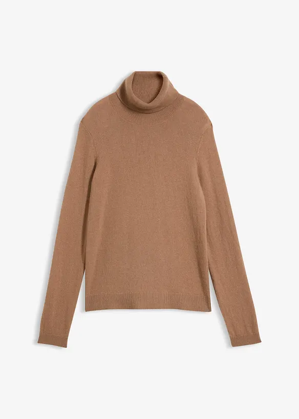 Polotr&ouml;ja i mjuk kashmirblandning med Good Cashmere Standard&reg;, bonprix
