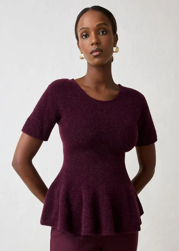 Ylletr&ouml;ja med peplum, bonprix