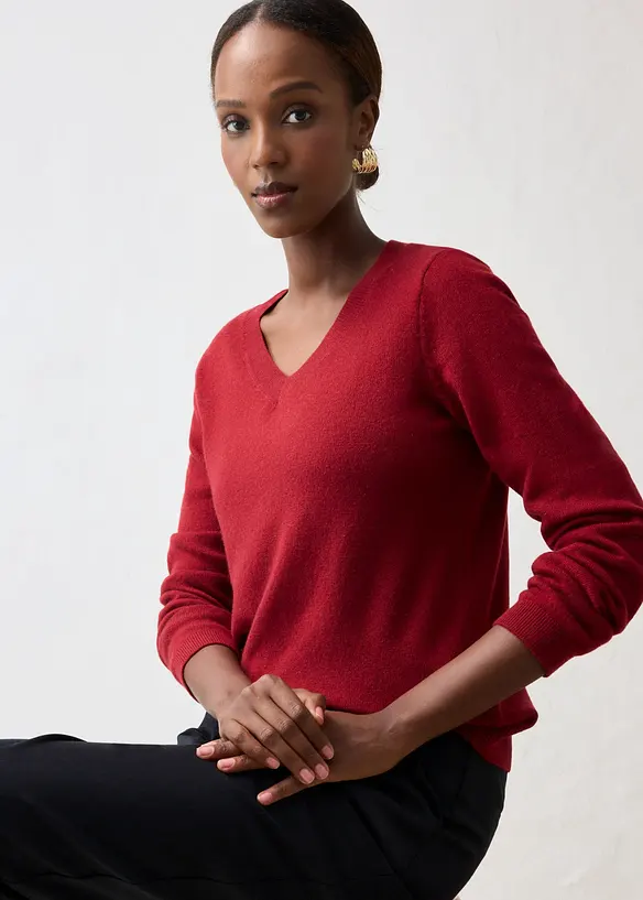 Tr&ouml;ja i mjuk kashmir med Good Cashmere Standard&reg;, bonprix