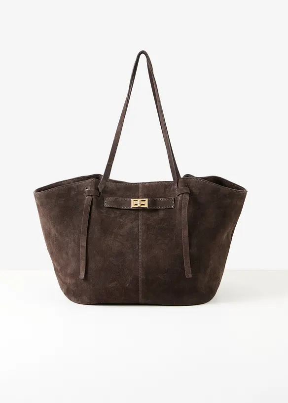 Shoppingv&auml;ska i mockaskinn, bonprix