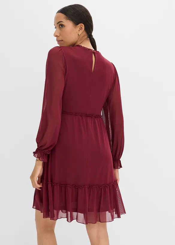 Jerseykl&auml;nning av tunn mesh, bonprix