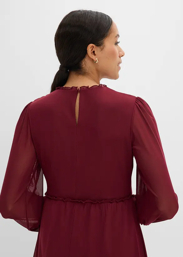 Jerseykl&auml;nning av tunn mesh, bonprix