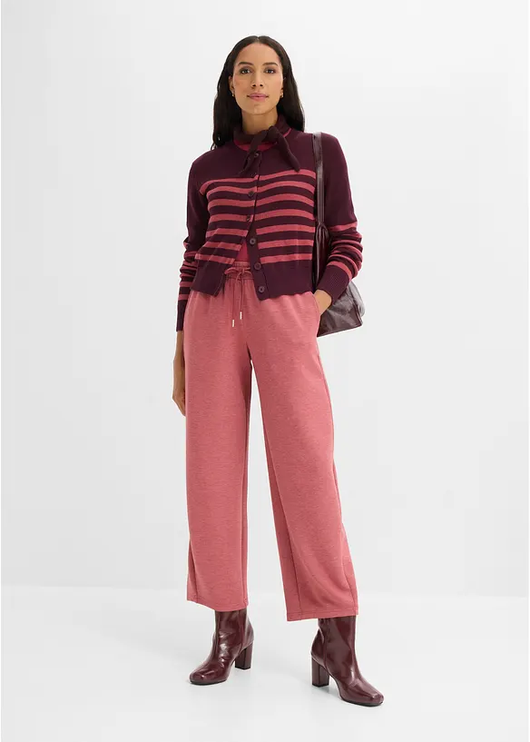 Kort cardigan i bomullsmix, bonprix