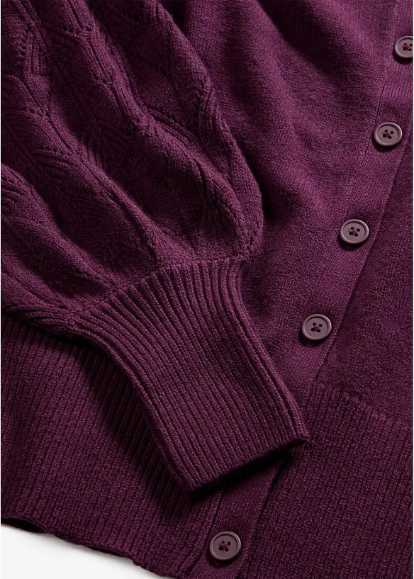 H&aring;lm&ouml;nstrad cardigan, bonprix