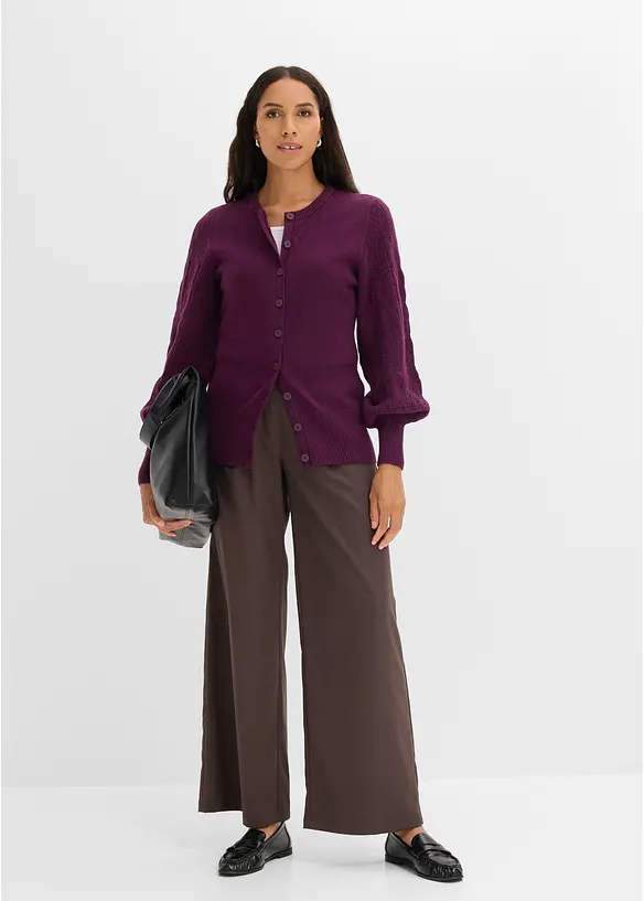 H&aring;lm&ouml;nstrad cardigan, bonprix