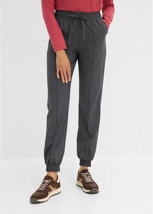 Joggpants i materialmix, bonprix