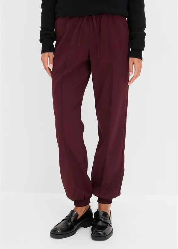Joggpants i materialmix, bonprix