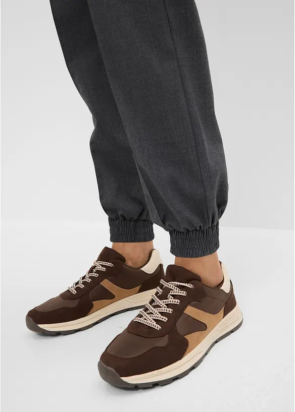 Joggpants i materialmix, bonprix
