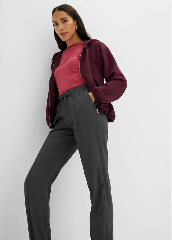 Joggpants i materialmix, bonprix