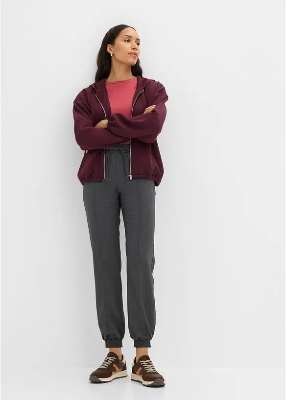 Joggpants i materialmix, bonprix