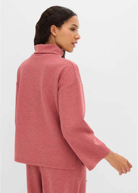 Sweatshirt i stabil trik&aring;, bonprix