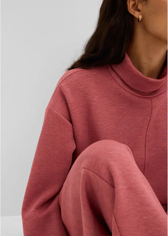 Sweatshirt i stabil trik&aring;, bonprix