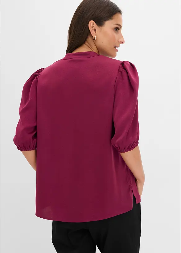 Blustunika av satin med mjukt fall, bonprix