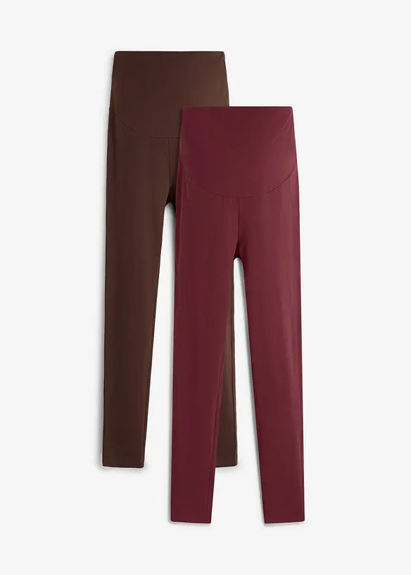 Mammaleggings med ekologisk bomull (2-pack), bonprix