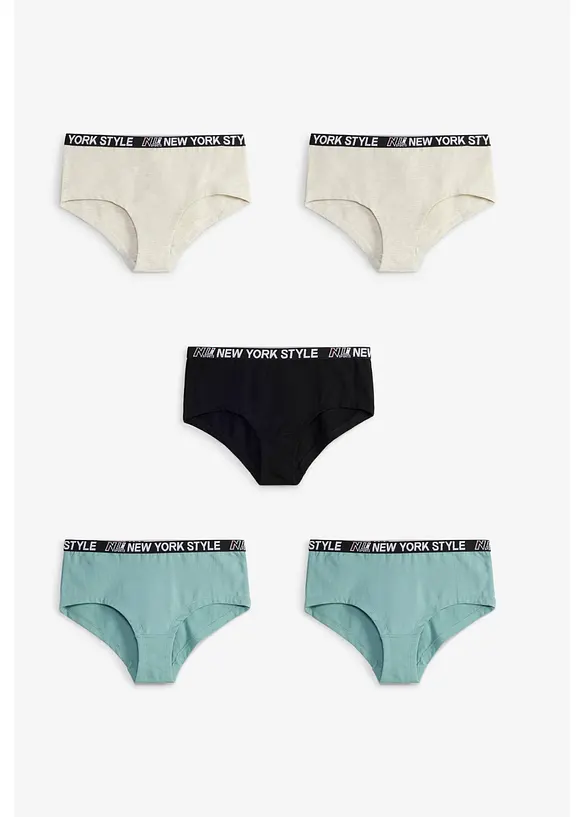 Hipstertrosa (5-pack), bonprix