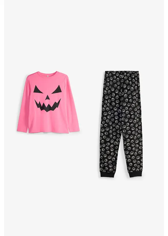 Pyjamas i ekologisk bomull (2 delar), bonprix