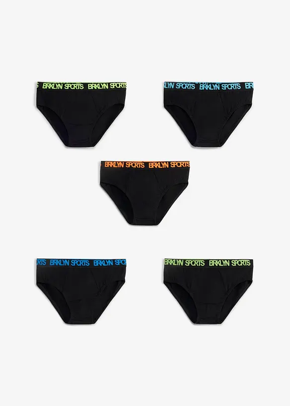 Kalsong med mjuk ekologisk bomull (5-pack), bonprix