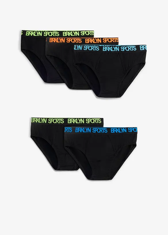 Kalsong med mjuk ekologisk bomull (5-pack), bonprix