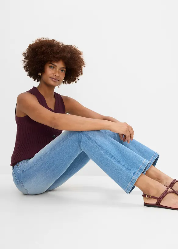 Bootcut Jeans High Waist, Comfort Stretch, bonprix