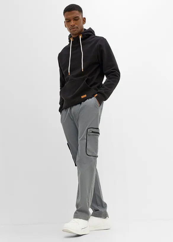 Cargobyxa i Regular Fit med praktiska fickor, Straight, bonprix