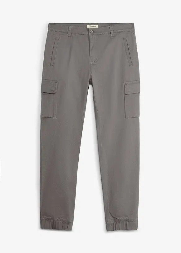 Cargobyxa med stretch i Regular Fit, tapered, bonprix