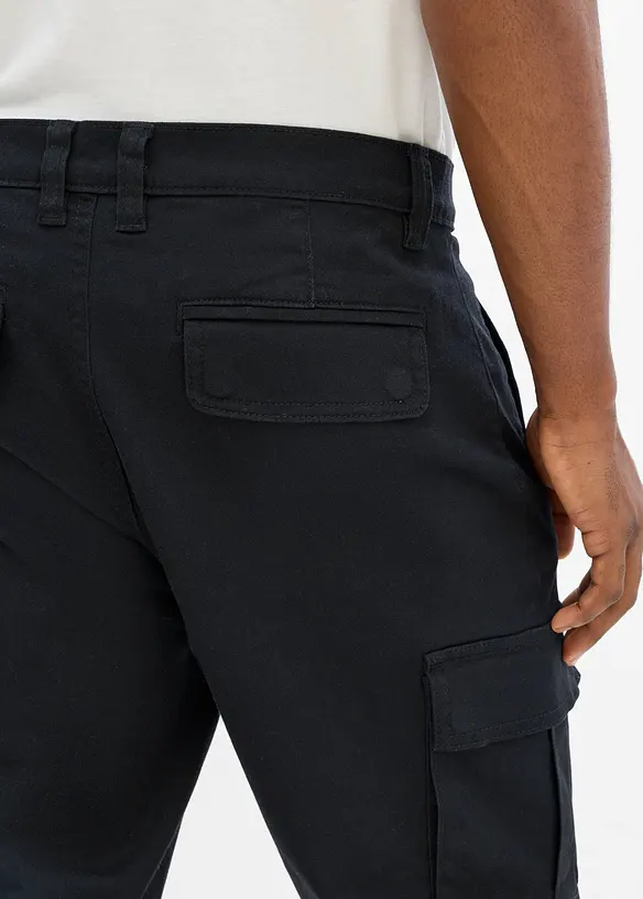 Cargobyxa med stretch i Regular Fit, tapered, bonprix