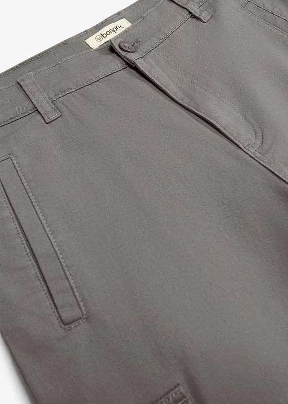 Cargobyxa med stretch i Regular Fit, tapered, bonprix