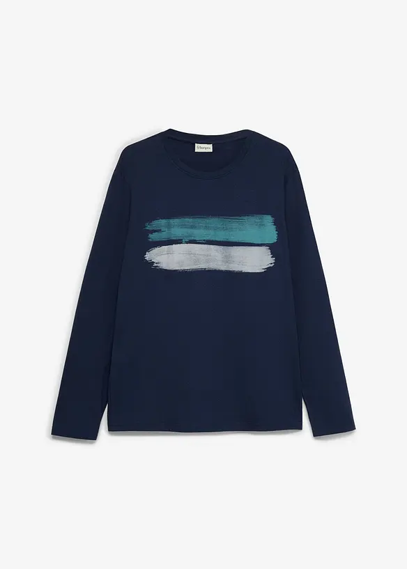 L&aring;ng&auml;rmad T-shirt i ekologisk bomull, bonprix