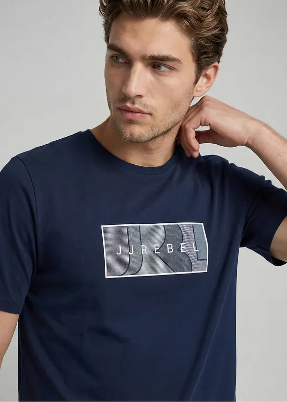 T-shirt i bomull fr&aring;n JJ REBEL, JJ REBEL