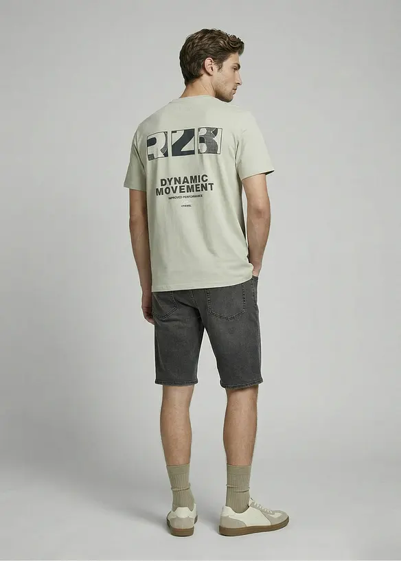 T-shirt i bomull fr&aring;n JJ REBEL, JJ REBEL