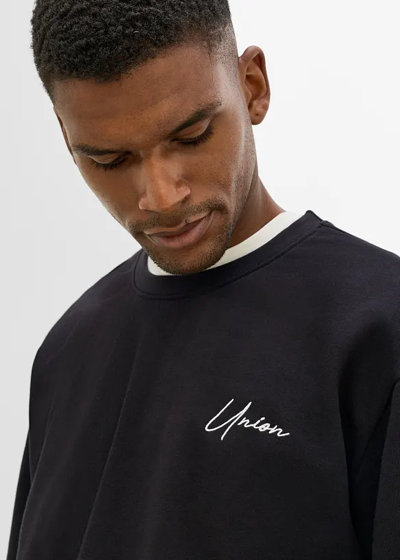 Sweatshirt av ekologisk bomull, Loose Fit, bonprix