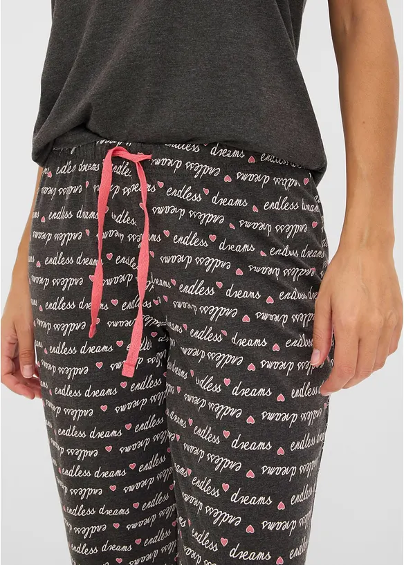 Capripyjamas med bomull, bonprix