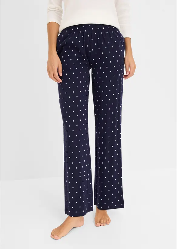 L&aring;ng pyjamasbyxa i bomull (2-pack), bonprix