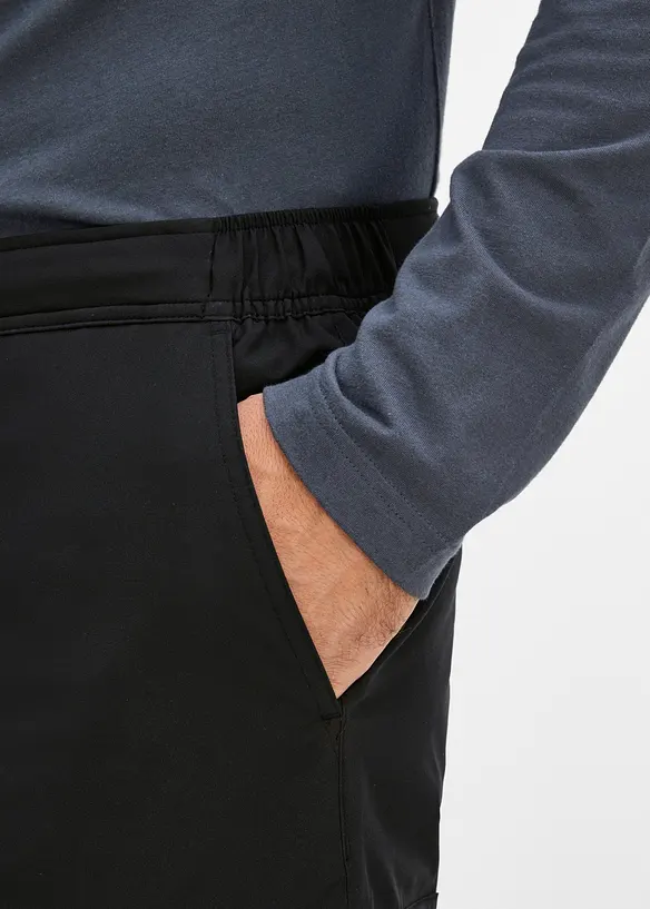 Vattent&auml;t funktionsbyxa med v&auml;rmande foder och cargofickor, Relaxed Fit, bonprix