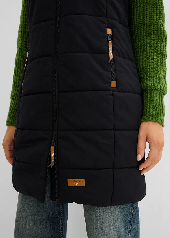 L&aring;ng v&auml;st med st&aring;krage, bonprix