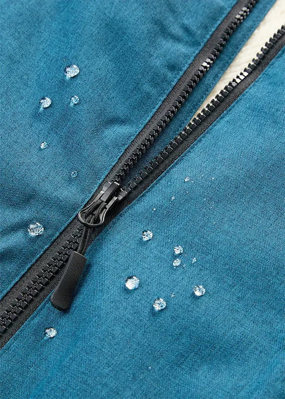 L&aring;ng vattent&auml;t funktionsjacka med teddyfleece, bonprix