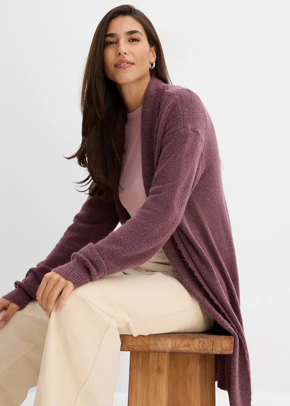 L&aring;ng cardigan med sjalkrage, bonprix