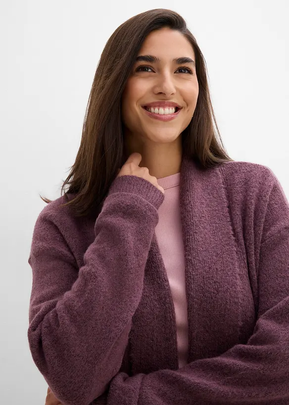 L&aring;ng cardigan med sjalkrage, bonprix