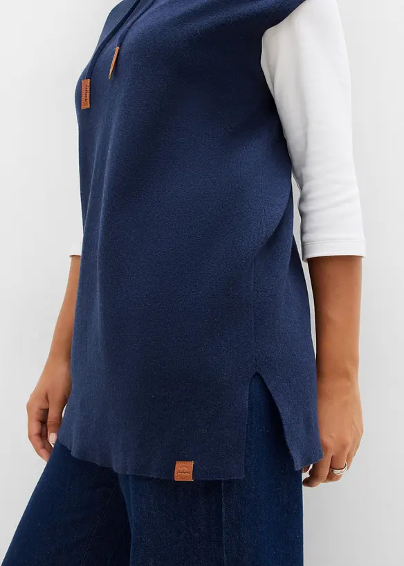 Slipover i oversizemodell med luva, bonprix