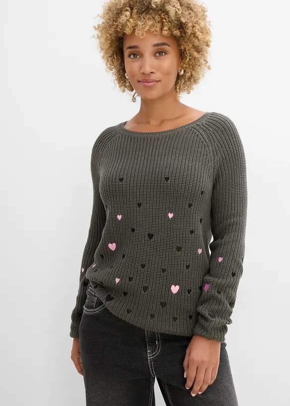 Tr&ouml;ja med broderi, bonprix