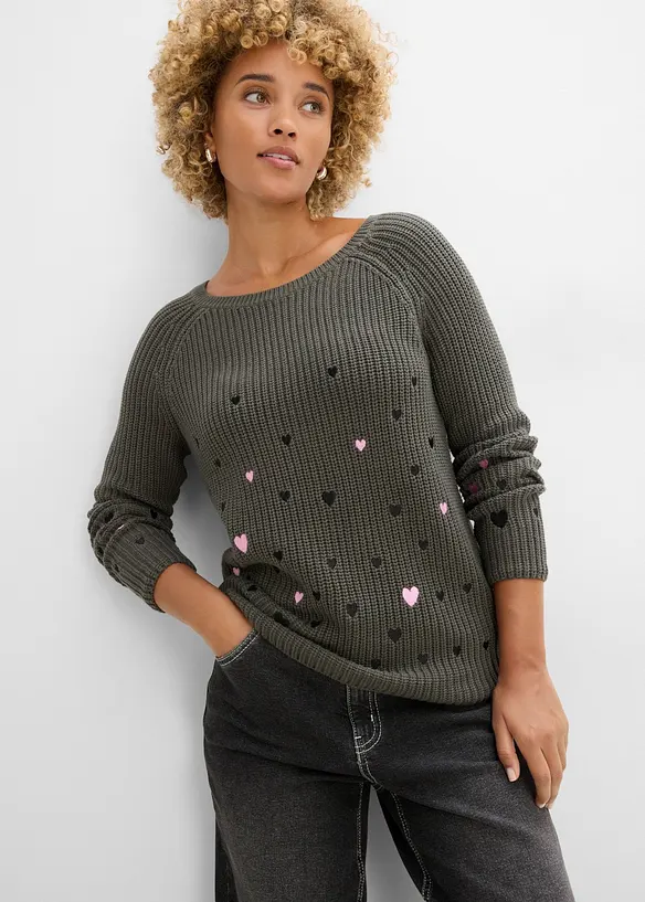 Tr&ouml;ja med broderi, bonprix