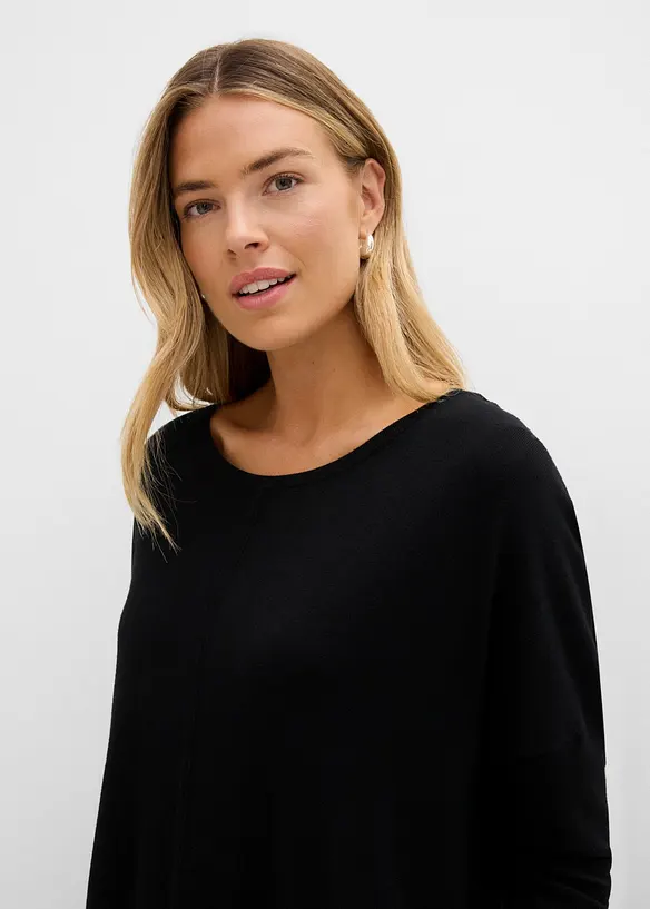 Stickad tr&ouml;ja i oversizemodell, bonprix