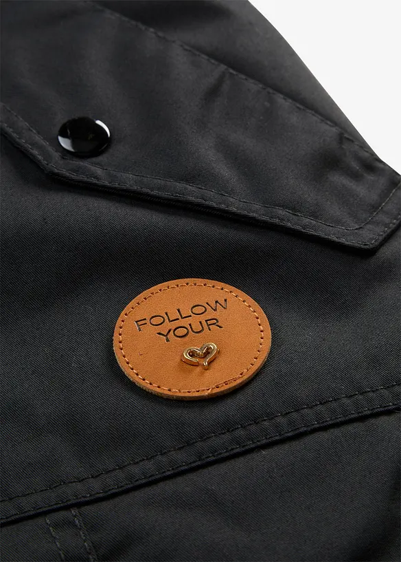 Vadderad parkas med fuskp&auml;lsbes&auml;ttning, bonprix