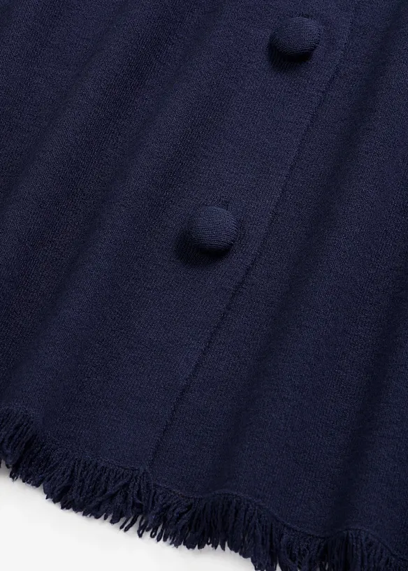 Cardigan med fransiga kanter, bonprix