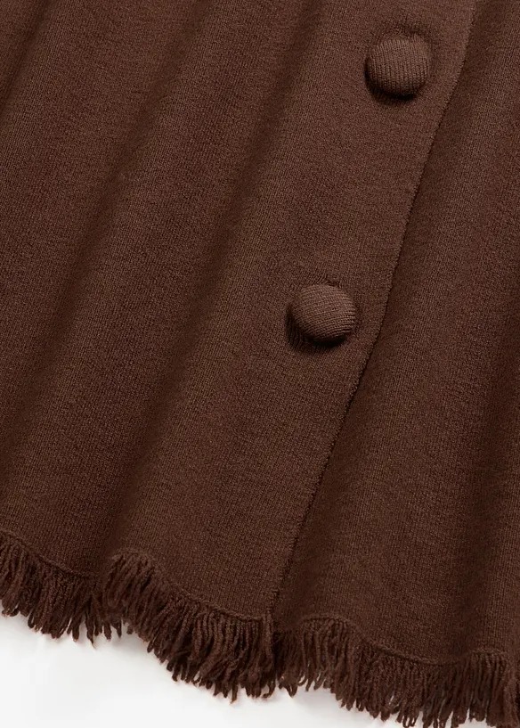 Cardigan med fransiga kanter, bonprix