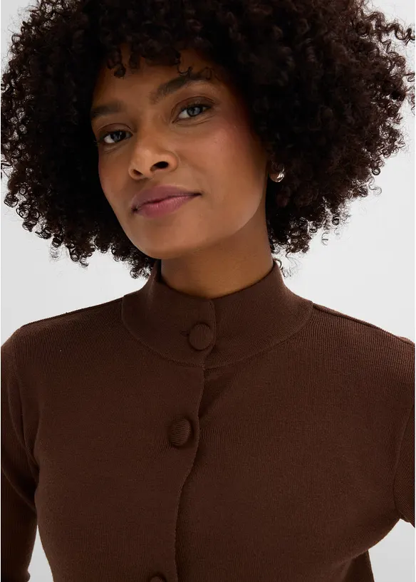 Cardigan med fransiga kanter, bonprix