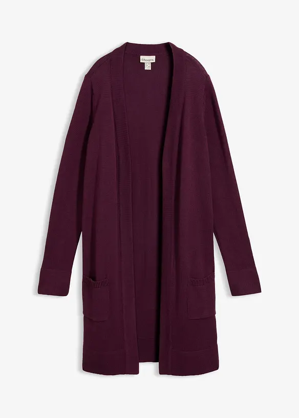 L&aring;ng cardigan, l&aring;ng&auml;rmad, bonprix