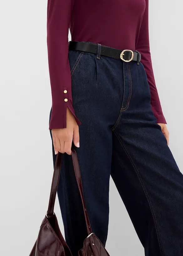 Polotr&ouml;ja med dekorativa knappar, bonprix
