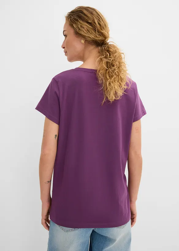 T-shirt med rund halsringning (5-pack), bonprix