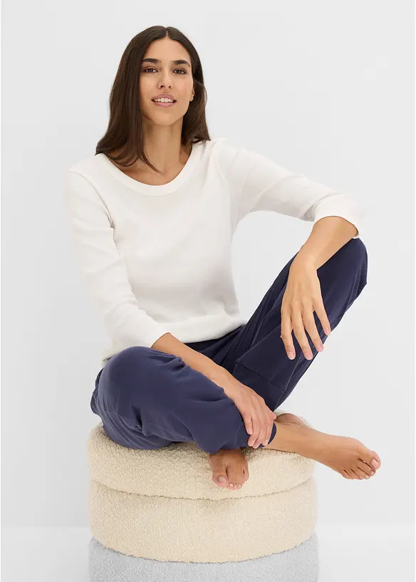 L&aring;ng pyjamasbyxa (2-pack), bonprix